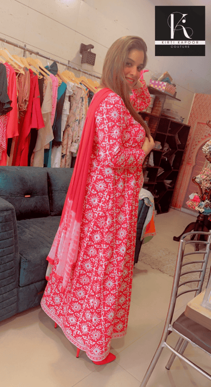 Flapped - Flairy Red Dress For Festive Season - Kirti Kapoor Couture