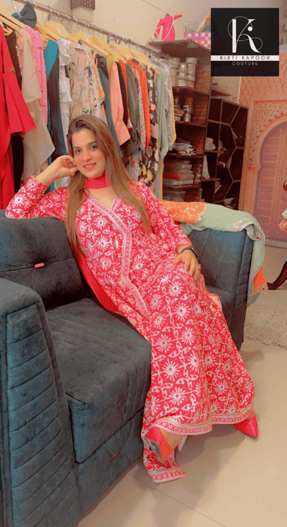 Flapped - Flairy Red Dress For Festive Season - Kirti Kapoor Couture
