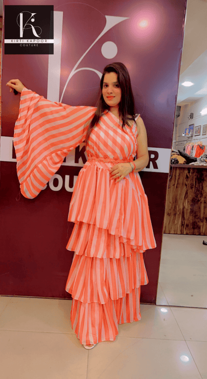 Frilled Designer Dress by Kirti Kapoor Couture - Kirti Kapoor Couture