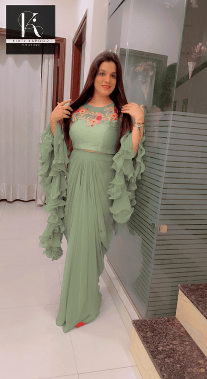 Fusion And Drape Dress by Kirti Kapoor - Kirti Kapoor Couture