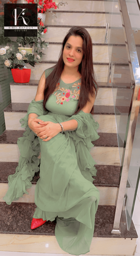 Fusion And Drape Dress by Kirti Kapoor - Kirti Kapoor Couture