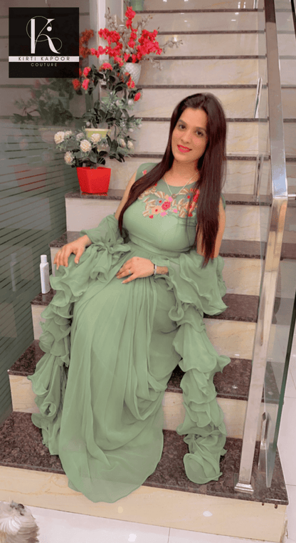 Fusion And Drape Dress by Kirti Kapoor - Kirti Kapoor Couture