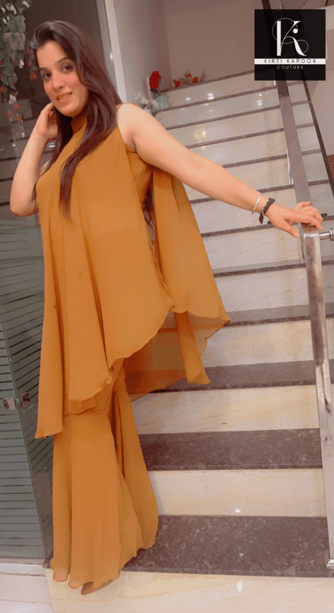 Georgette Matte Designer Co - ord Set - Kirti Kapoor Couture