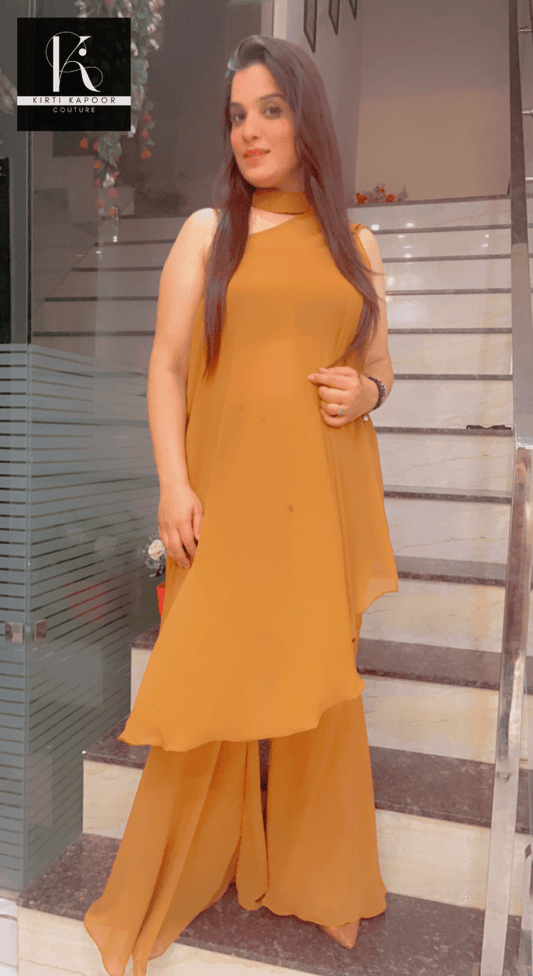 Georgette Matte Designer Co - ord Set - Kirti Kapoor Couture