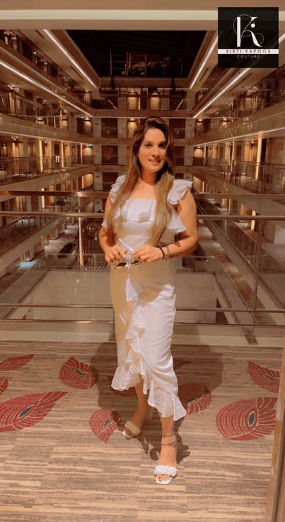 Gorgeous Cotton Chicken Ruffled Skirt Top - Kirti Kapoor Couture