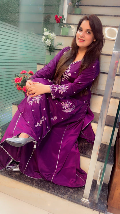 Hand Embroidered Party Wear Suit - Kirti Kapoor Couture