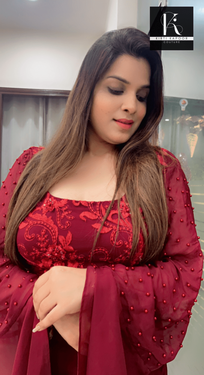 Hand Embroidered Top with Pant - Kirti Kapoor Couture
