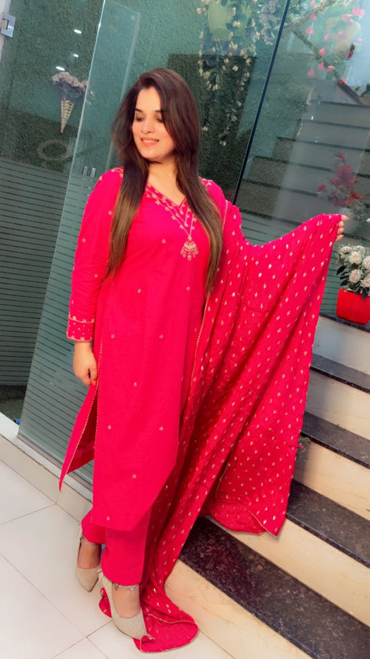 Hand - Worked Linen Suit For Summer - Kirti Kapoor Couture