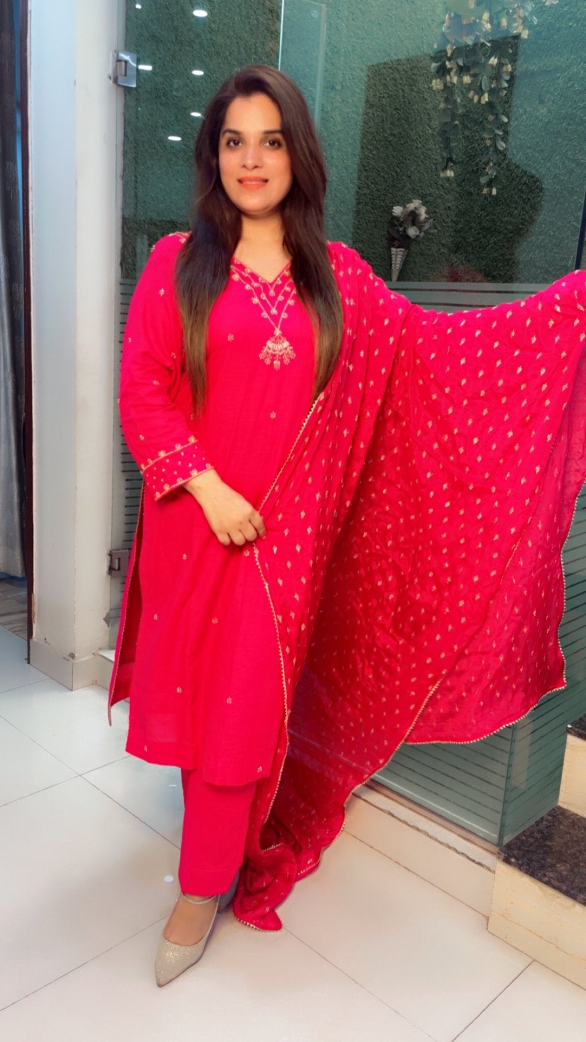 Hand - Worked Linen Suit For Summer - Kirti Kapoor Couture