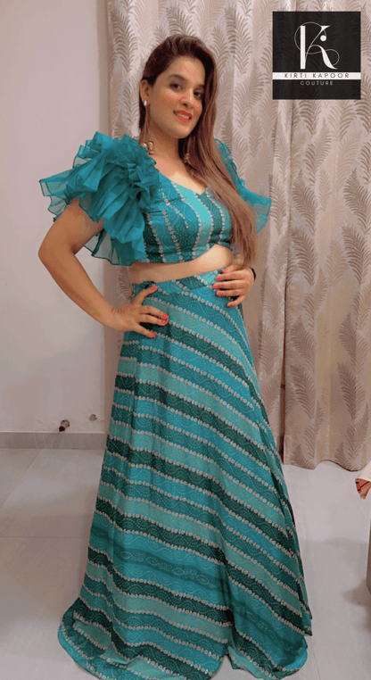 Lehnga With Designer Blouse - Sangeet Party Dress - Kirti Kapoor Couture