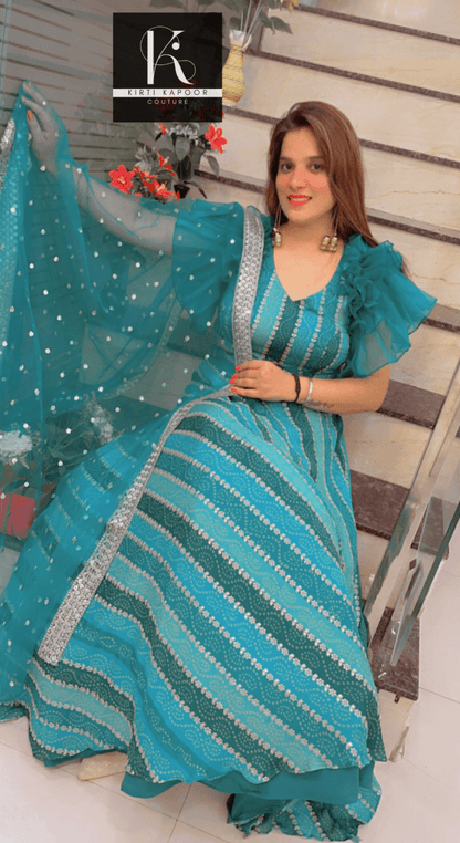 Lehnga With Designer Blouse - Sangeet Party Dress - Kirti Kapoor Couture