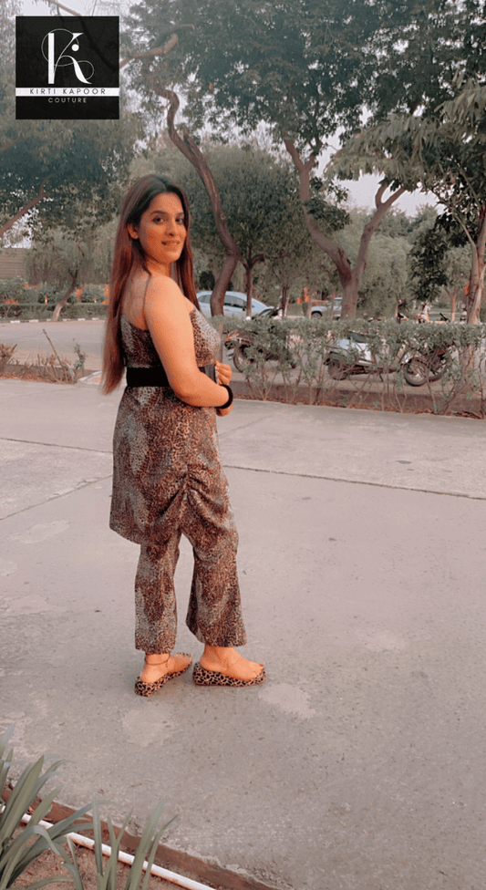 Leopard Animal Print Co - ord Set by Kirti Kapoor - Kirti Kapoor Couture