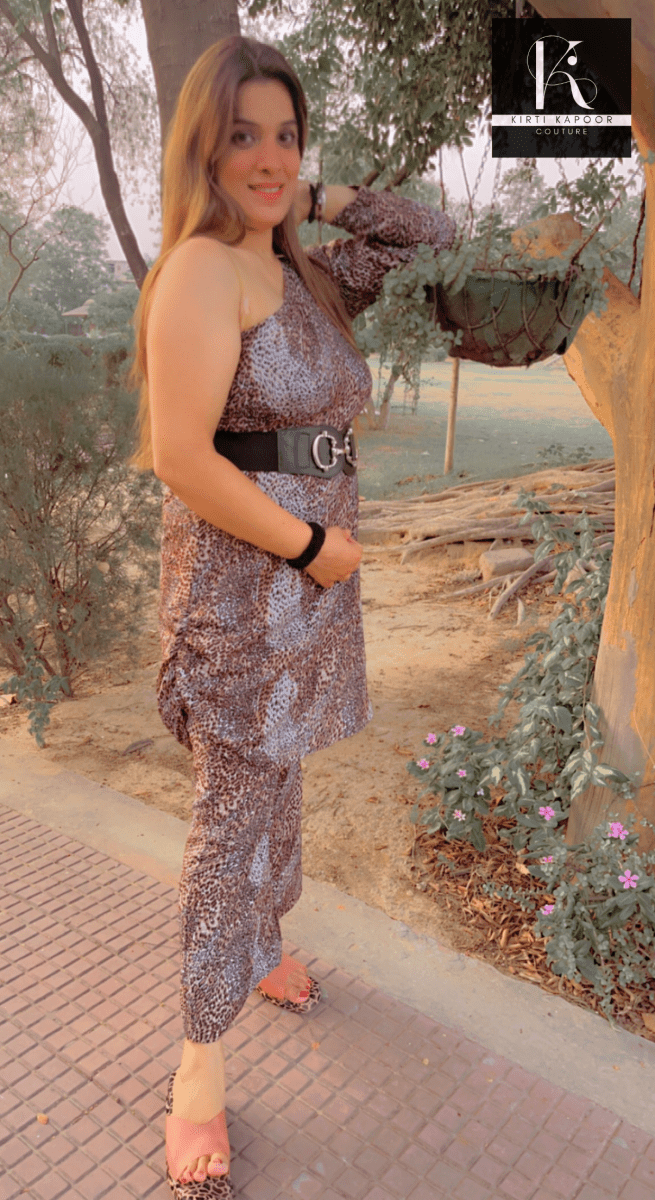 Leopard Animal Print Co - ord Set by Kirti Kapoor - Kirti Kapoor Couture