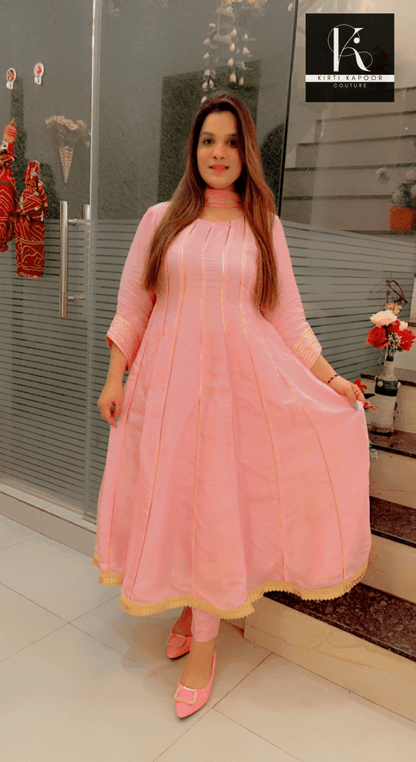 Light Pink Anarkali Suit - Kirti Kapoor Couture