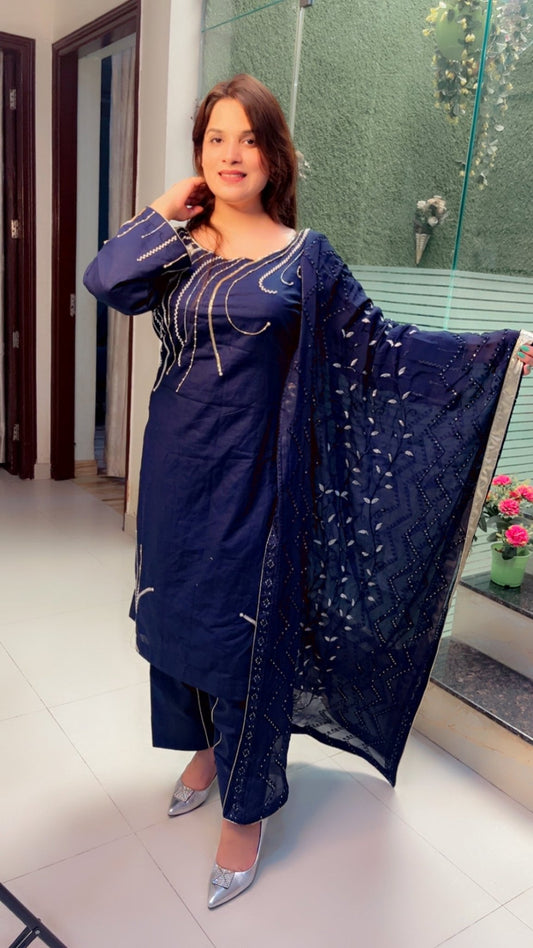 Linen Suit For Women - Kirti Kapoor Couture