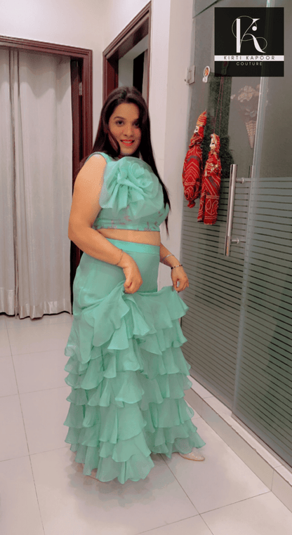 Multi - Layered Drape - style Dress By Kirti Kapoor - Kirti Kapoor Couture