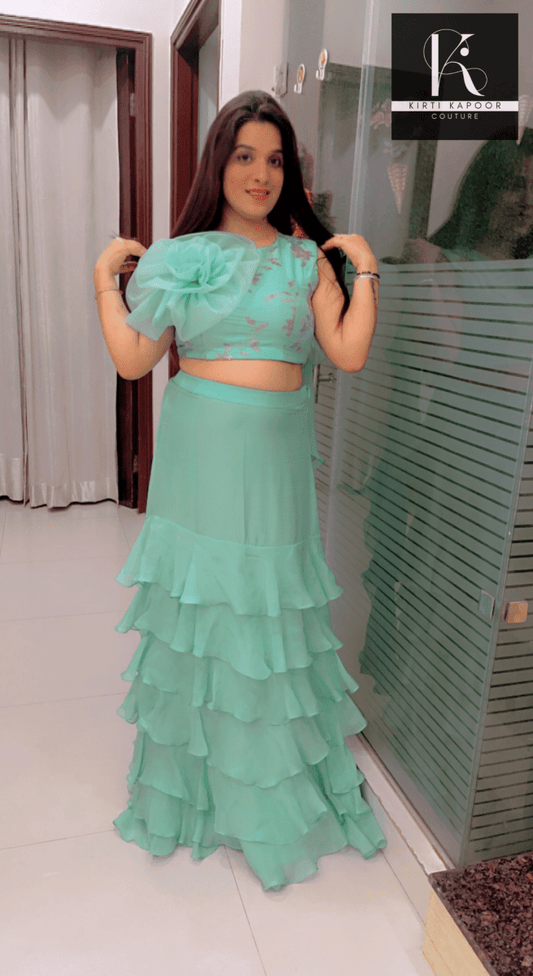 Multi - Layered Drape - style Dress By Kirti Kapoor - Kirti Kapoor Couture