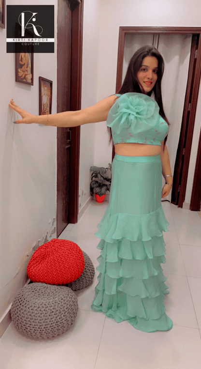 Multi - Layered Drape - style Dress By Kirti Kapoor - Kirti Kapoor Couture