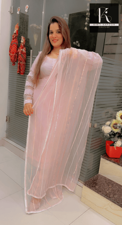 Pink Kota Suit - Designer Piece by Kirti Kapoor - Kirti Kapoor Couture