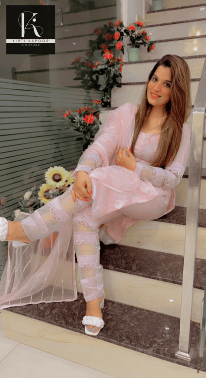 Pink Kota Suit - Designer Piece by Kirti Kapoor - Kirti Kapoor Couture