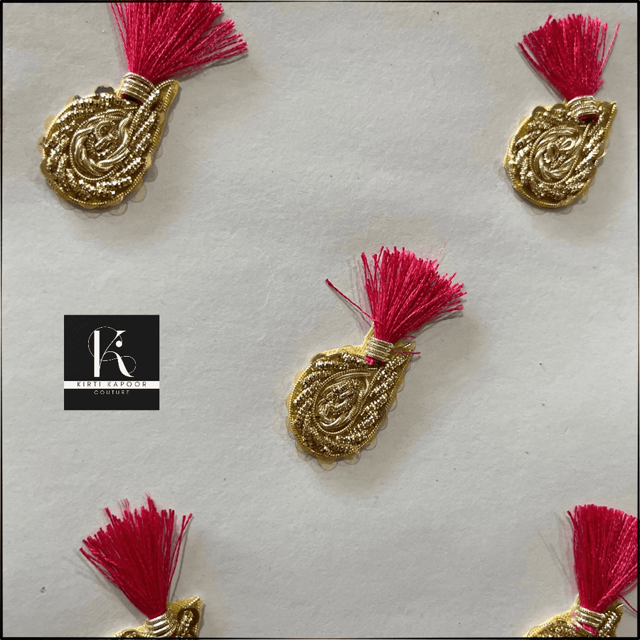 Beautiful Handmade Leaf Shape Thread Work Patch (PH006)