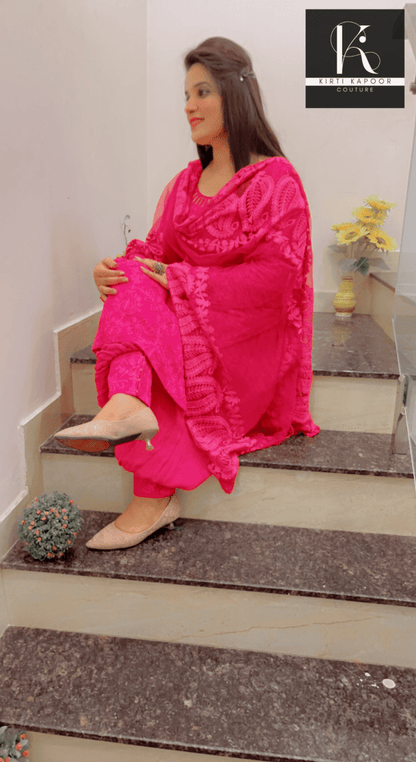 Pink Thread - work Suit Salwar (New Addition) - Kirti Kapoor Couture