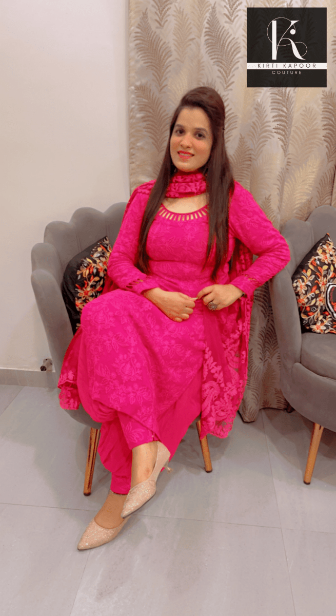 Pink Thread - work Suit Salwar (New Addition) - Kirti Kapoor Couture
