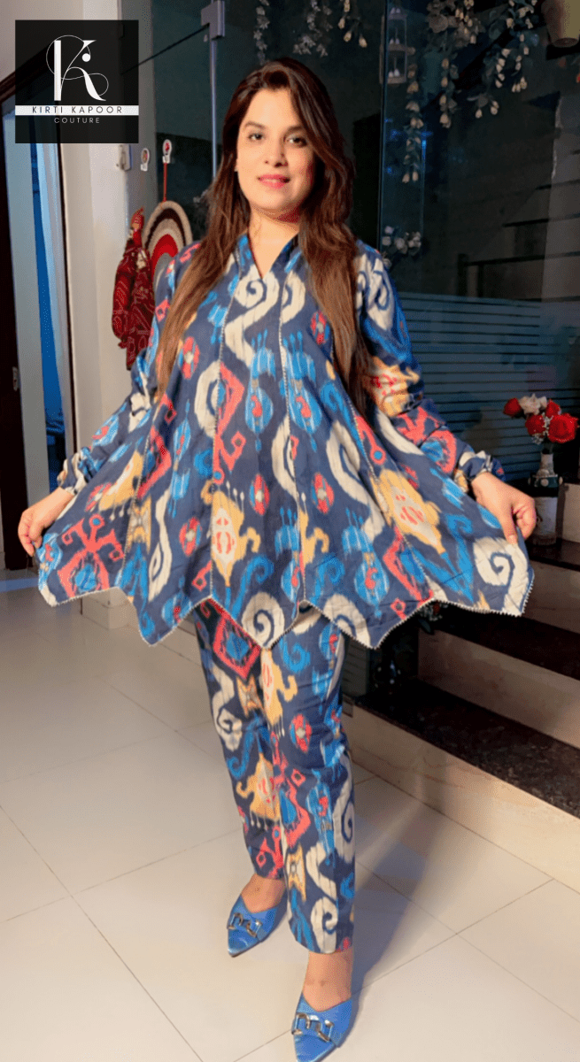 Printed A - line Co - ord Set - Kirti Kapoor Couture