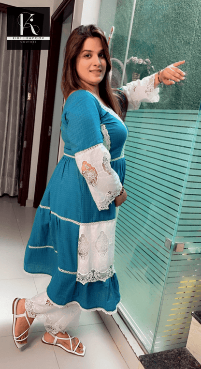 Printed A - line Dress/Set (South Cotton) - Kirti Kapoor Couture