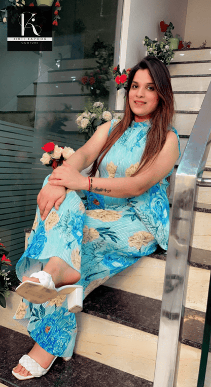 Printed Crushed Fabric Co - ord - Kirti Kapoor Couture
