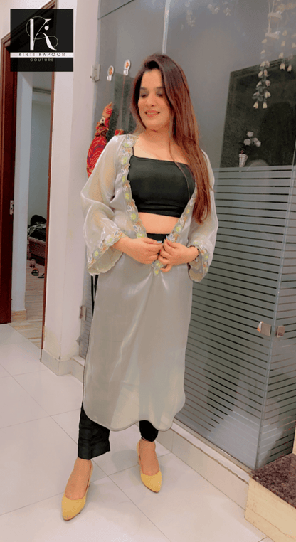 Sap Green and Pistachio Colored Set - Kirti Kapoor Couture