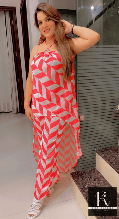 Satin Georgette Designer Dress - Kirti Kapoor Couture