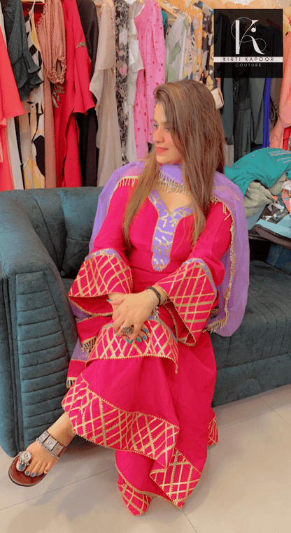 Semi - Formal Designer Suit by Kirti Kapoor - Kirti Kapoor Couture