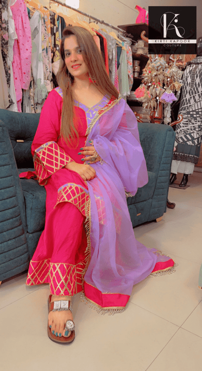 Semi - Formal Designer Suit by Kirti Kapoor - Kirti Kapoor Couture