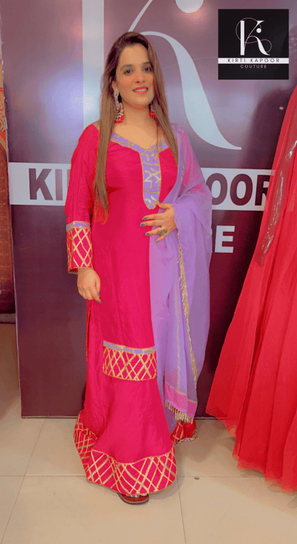 Semi - Formal Designer Suit by Kirti Kapoor - Kirti Kapoor Couture