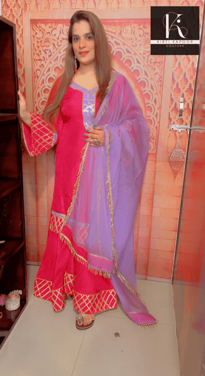 Semi - Formal Designer Suit by Kirti Kapoor - Kirti Kapoor Couture