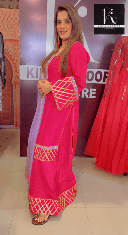 Semi - Formal Designer Suit by Kirti Kapoor - Kirti Kapoor Couture