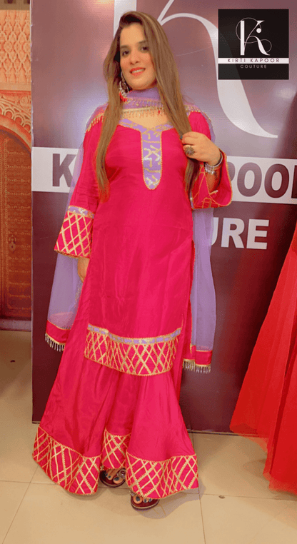 Semi - Formal Designer Suit by Kirti Kapoor - Kirti Kapoor Couture