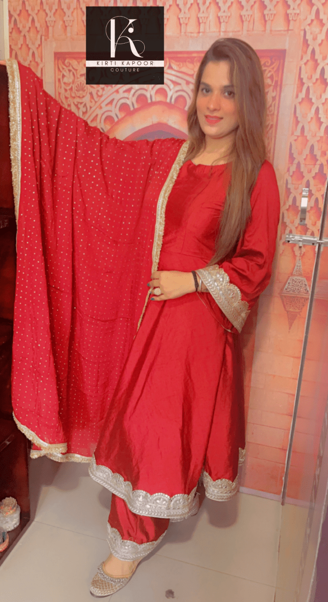 Silk Anarkali Traditional Suit by Kirti Kapoor Couture - Kirti Kapoor Couture