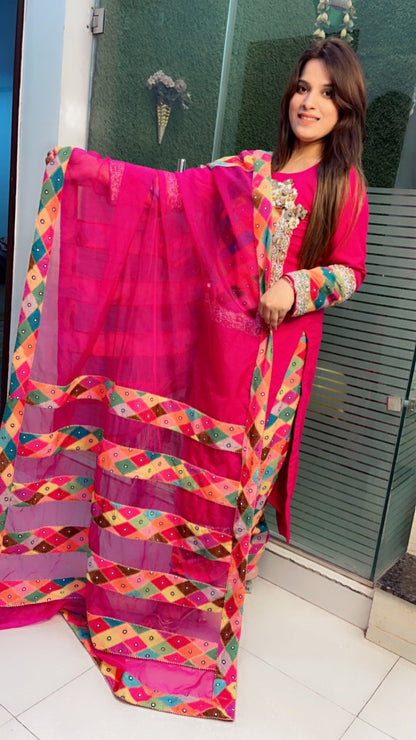 Spun and Worked Velvet Jarkan - Worked Designer Suit - Kirti Kapoor Couture