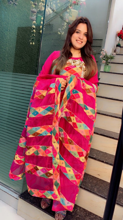 Spun and Worked Velvet Jarkan - Worked Designer Suit - Kirti Kapoor Couture