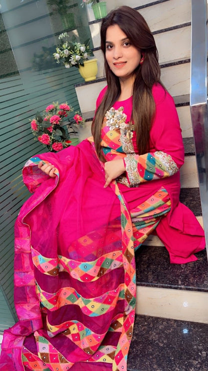 Spun and Worked Velvet Jarkan - Worked Designer Suit - Kirti Kapoor Couture