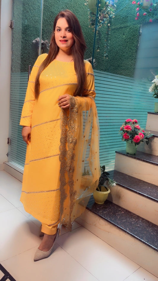 Suit for Haldi Ceremony - Kirti Kapoor Couture