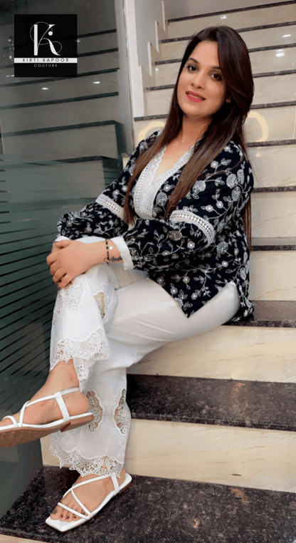 Thread - Worked Shirt with Chicken Bell - Bottom - Kirti Kapoor Couture