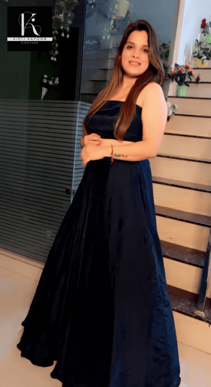 Three Piece Dress with Embroidered Jacket - Kirti Kapoor Couture
