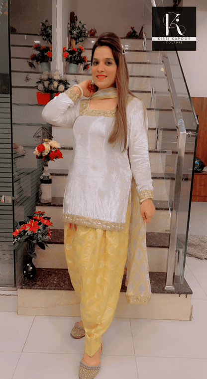 Velvet - Brocade Salwar Suit (Apt Punjabi Attire) - Kirti Kapoor Couture
