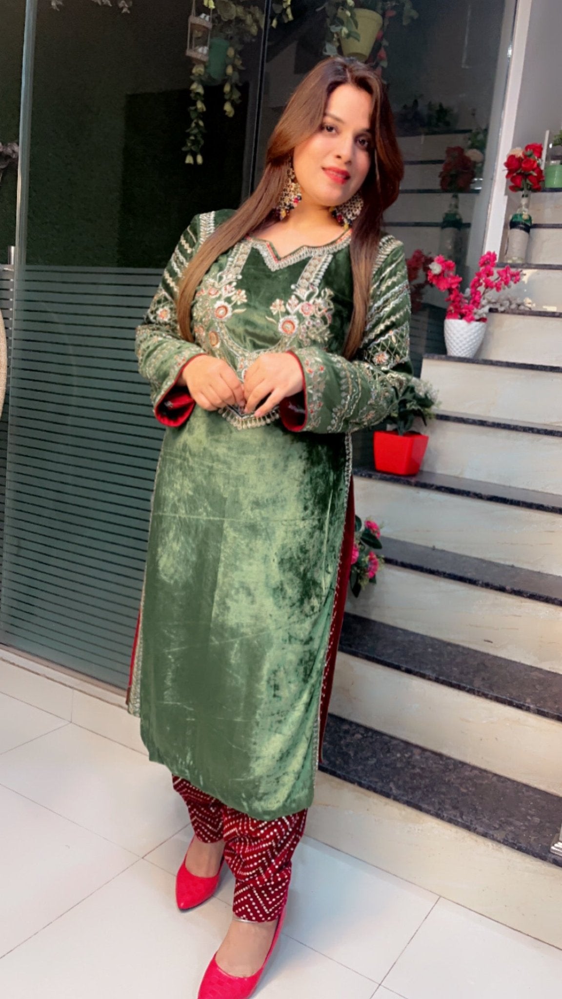 Velvet Salwar Suit - Kirti Kapoor Couture