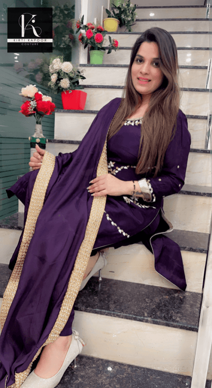Violet Hand - Embroidered Pant Suit - Kirti Kapoor Couture