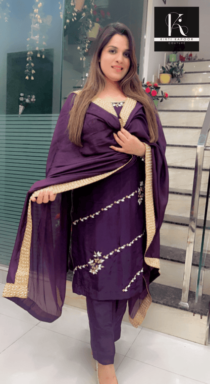 Violet Hand - Embroidered Pant Suit - Kirti Kapoor Couture
